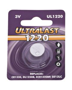 Ultralast UL1220 UL1220 CR1220 Lithium Coin Cell Battery