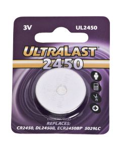 Ultralast UL2450 UL2450 CR2450 Lithium Coin Cell Battery