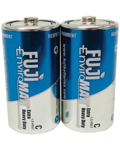 Fuji Batteries 3200BP2 EnviroMax C Extra Heavy-Duty Batteries, 2 pk