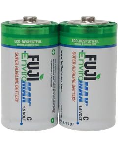 Fuji Batteries 4200BP2 EnviroMax C Super Alkaline Batteries, 2 pk