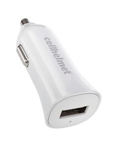 2.4A CAR CHARGER SNGL WHT