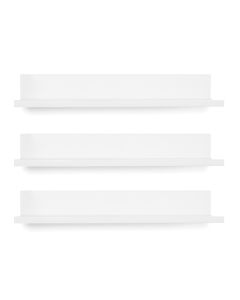 3PK 16IN PHOTO LEDGE WHT